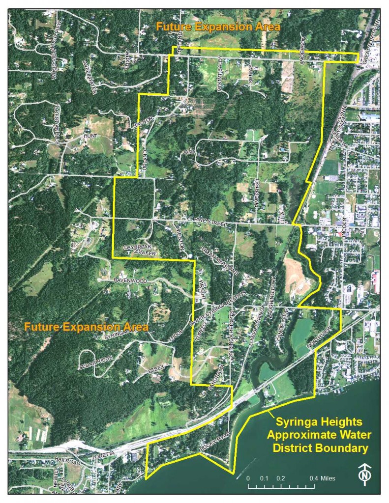 syringa water district map